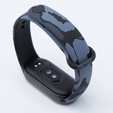 Pasek Silikonowy do Xiaomi Smart Band 10 / 9 / 8, Kamuflaż niebieski