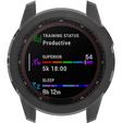 Etui silikonowe do Garmin Fenix 7, Przezroczysty Czarny
