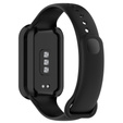 2w1 Etui z Osłoną do Xiaomi Redmi Smart Band 2 / Xiaomi Smart Mi Band 8 Active, Czarne