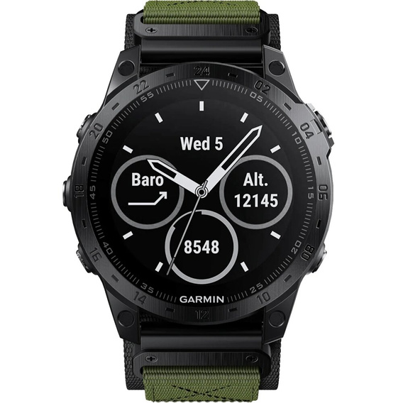 Pasek Nylonowy Quickfit do Garmin Fenix 5/6/6 PRO/7/8 47mm Forerunner 965/955/945, Zielony