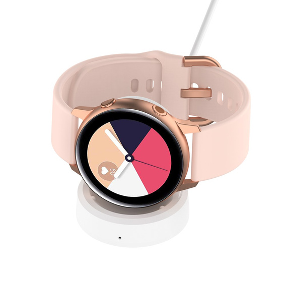 Ładowarka, Stacja dokująca do Samsung Galaxy Watch 3/4/5/6/7/Pro/Ultra/Active, Biała