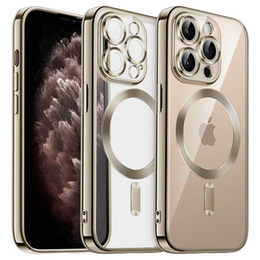Etui do iPhone 11 Pro, MagSafe Hybrid, Przezroczyste / Tytanowe złoto
