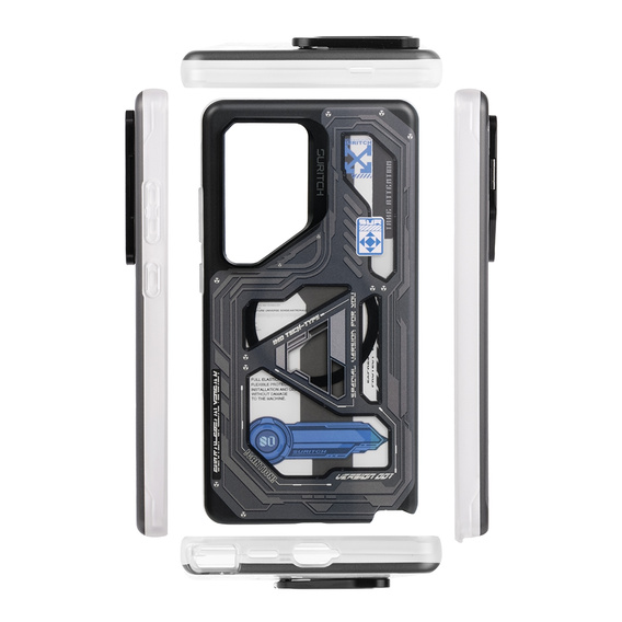 Etui do Samsung Galaxy S24, Suritch Full Body do MagSafe, cyber punk