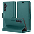 Etui do Samsung Galaxy S24 FE, ERBORD Glossy Litchi, portfel z klapką, zielone