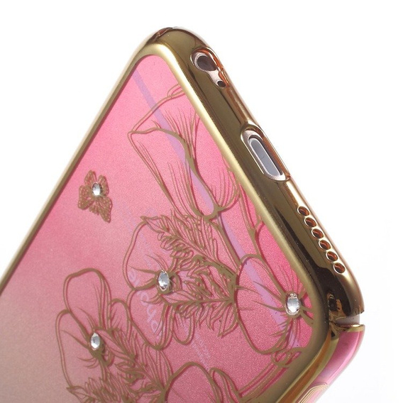 Etui do iPhone 6s / iPhone 6, Pink / Flower&Butterfly