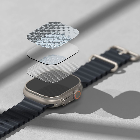 Ringke Easy Slide Szkło Hartowane do Apple Watch Ultra 1/2/3 49mm, clear