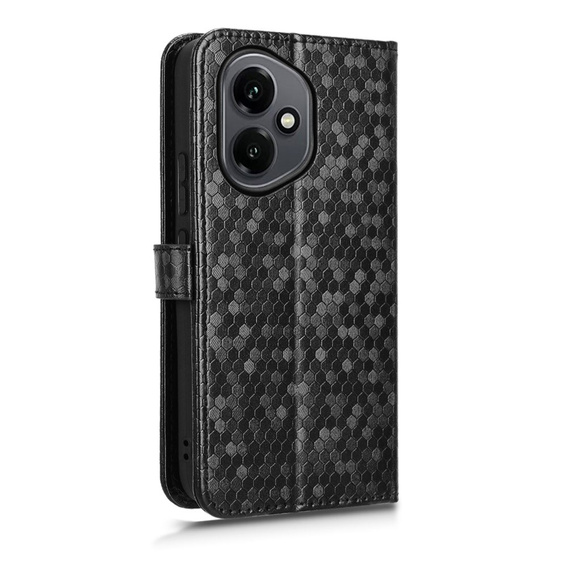Etui z klapką do Honor 400 5G, Wallet Rhombus, czarne