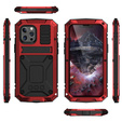 Etui do iPhone 13, R-JUST, pancerne, czerwone