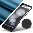 Etui do Samsung Galaxy Z Flip7 FE / Z Flip6, CASEME Litchi Leather, niebieskie
