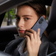 Etui do OPPO Reno8 T 4G, ERBORD Business, z blaszką do uchwytów samochodowych, niebieskie