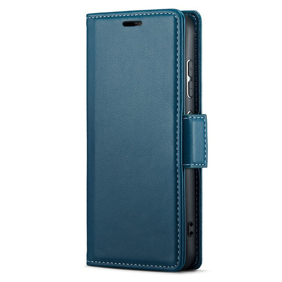 Etui do Realme 14 Pro+ 5G, ERBORD Glossy Litchi, portfel z klapką, niebieskie