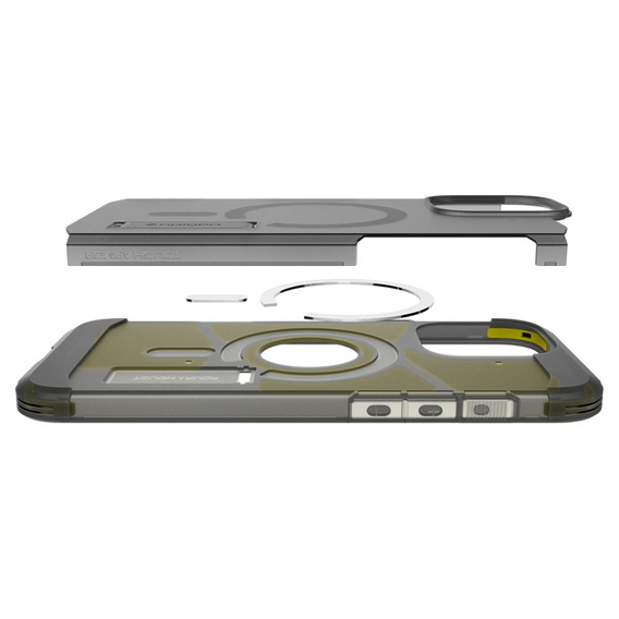 Etui Spigen do iPhone 16 Pro Max, Tough Armor Mag MagSafe, przydymione czarne