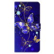 Etui z klapką do Xiaomi Redmi Note 12 4G, Wallet, Butterflies niebieskie