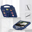 Etui do Samsung Galaxy Tab S6 Lite 10.4" 2020/2022/2024 / Tab A7 2020 T500 / T505 / Tab S6 T860/T865, Cute Patterns, z podstawką, Granatowe