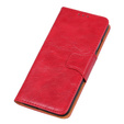 Skórzane Etui Wallet do Xiaomi Redmi Note 10 Pro, Red