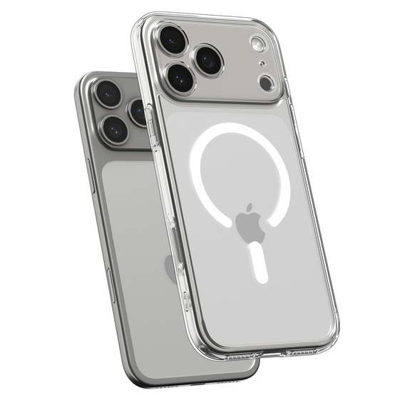 OUTLET Etui Spigen do iPhone 17 Pro, Ultra Hybrid MagSafe, Clear / White