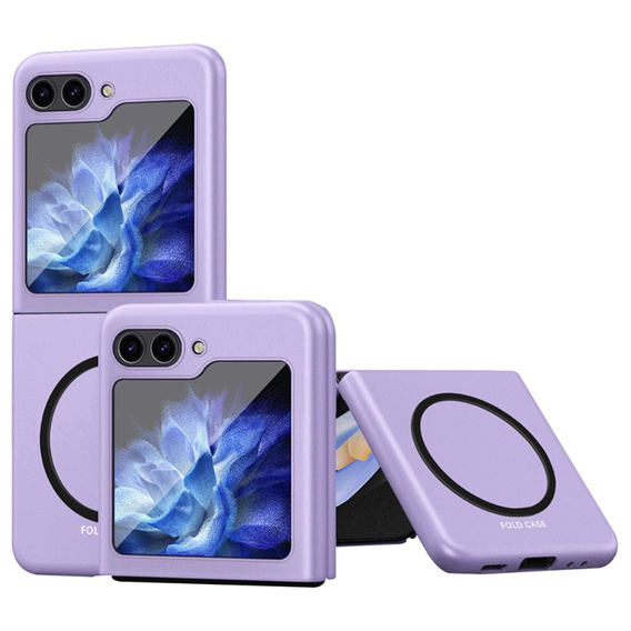 Etui PC Case do Samsung Galaxy Z Flip7 FE / Z Flip6, do MagSafe, fioletowe