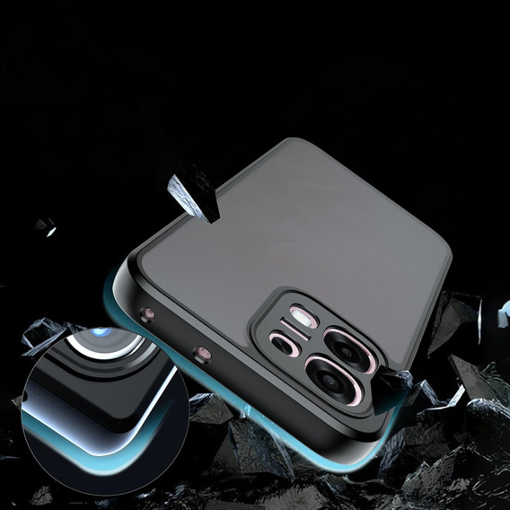 Etui do Oppo A6 Pro 5G, Fusion Hybrid, matowe czarne