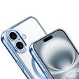 Etui do iPhone 17, Electro MagSafe, niebieskie + Smycz