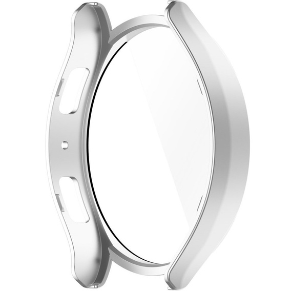 2w1 Etui + Szkło Hartowane do Samsung Galaxy Watch 6 44mm, Srebrne