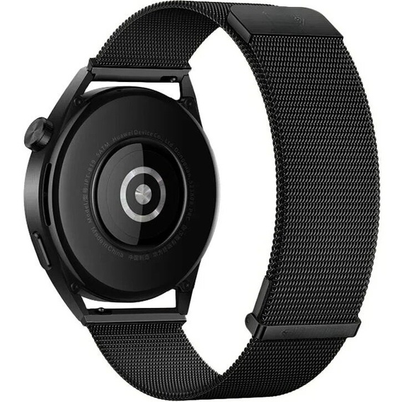 Uniwersalna Bransoleta Milanese 18mm, z zaciskiem od wewnątrz, Czarna