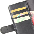 Etui z klapką do Samsung Galaxy S9, Leather Flexi Book, czarne
