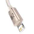 Baseus Crystal Shine kabel USB-A USB-Lightning 1,2 m 2,4 A - Różowy