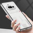 Etui do Nothing Phone 3A, Frame Case, srebrne