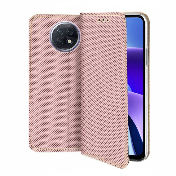 Etui Wallet do Xiaomi Redmi Note 9T 5G, Rose Gold