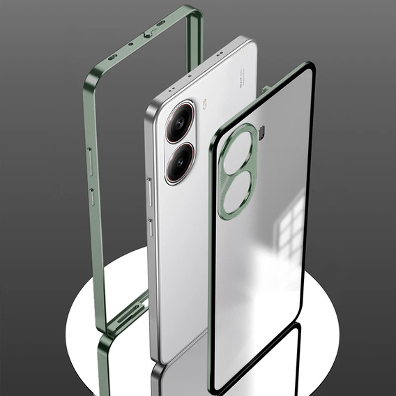 Etui do Xiaomi Poco X7 Pro 5G, Frame Case, zielone