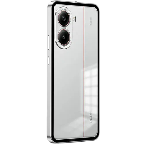 Etui do Xiaomi Poco X7 Pro 5G, Frame Case, srebrne