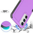 Etui pancerne do Samsung Galaxy A35 5G, Dual Shockproof, fioletowe