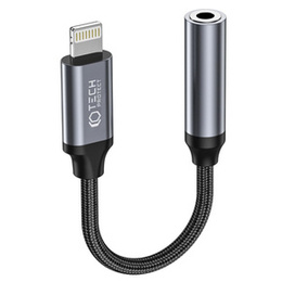 Adapter Lightning - Minijack 3,5mm, Tech Protect, Czarny