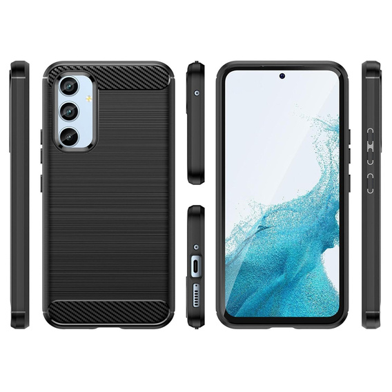 Etui do Samsung Galaxy A54 5G, Carbon, czarne