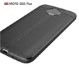 Czarne Etui Football Grain TPU Case Motorola Moto G5S Plus
