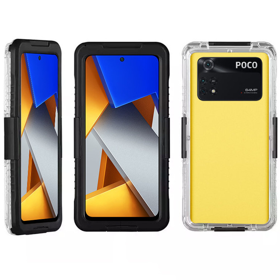 Etui Wodoodporne IP68 do Xiaomi Poco M4 Pro 4G, Black