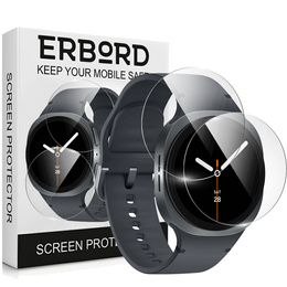 2x Szkło Hartowane ERBORD do Samsung Galaxy Watch 8 44mm, Szybka