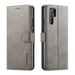 Etui z klapką do Huawei P30 Pro, LC.IMEEKE, szare