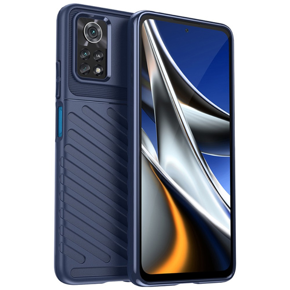 Etui do Xiaomi Poco X4 Pro 5G, Thunder, niebieskie