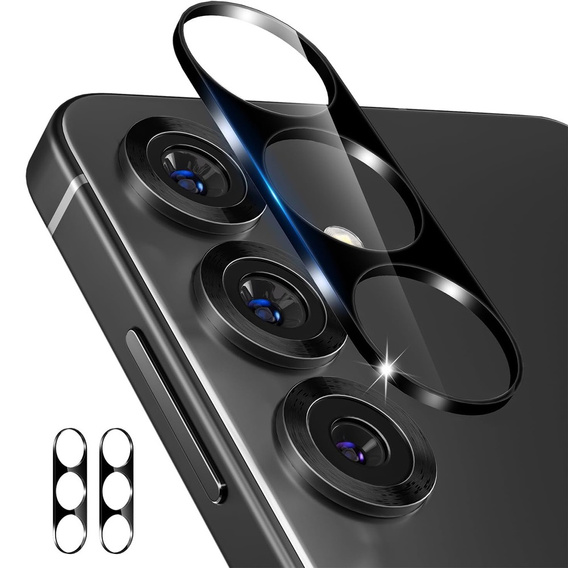2x Szkło hartowane na aparat ERBORD do Samsung Galaxy A36 5G, czarne