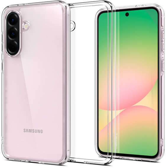 Etui Spigen do Samsung Galaxy A56 5G, Ultra Hybrid, przezroczyste + Szkło Hartowane 9H
