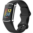 2w1 Etui z Osłoną na ekran do Fitbit Charge 5, Srebrny