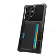 Etui do Samsung Galaxy S24 Ultra, Card Holder Kickstand, czarne