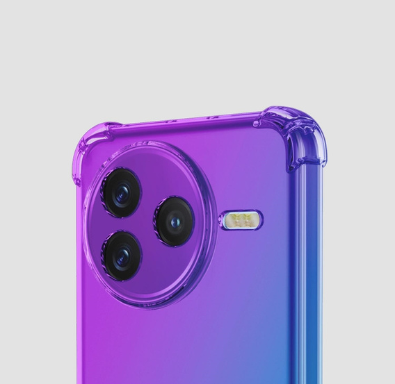 Etui Gradient Dropproof do Xiaomi Poco F7 Pro, Fioletowe / niebieskie