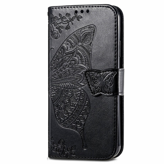 Etui z klapką do Samsung Galaxy M15 5G, Butterfly, czarne