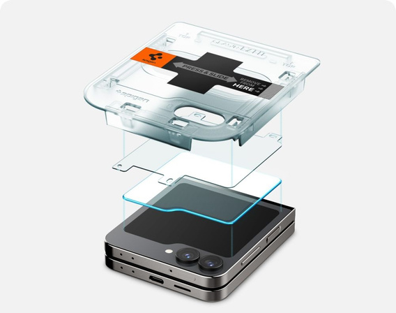 SPIGEN Szkło Hartowane do Samsung Galaxy Z Flip7 FE / Z Flip6 , Glas.TR EZ Fit (2 sztuki)