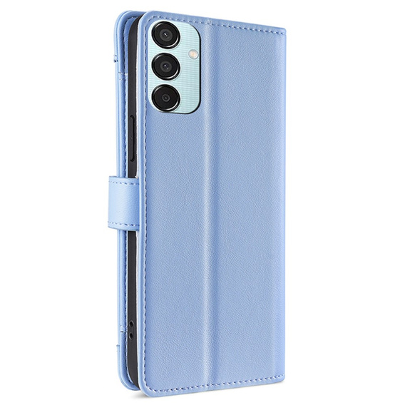 Etui z klapką do Samsung Galaxy M15 5G, Wallet Zipper Pocket, niebieskie