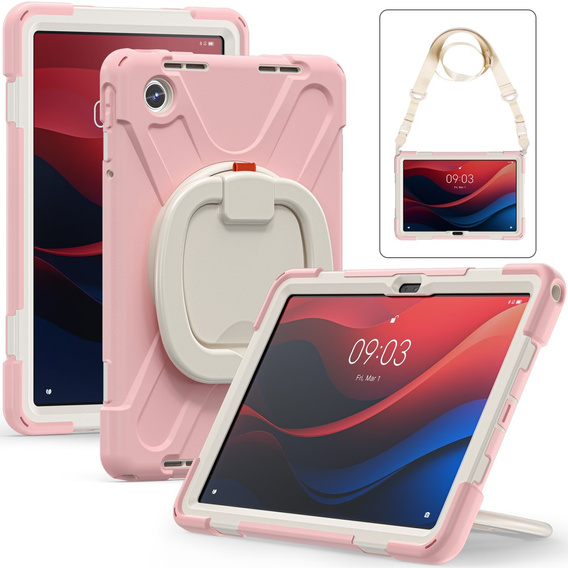 Etui dla dzieci do Lenovo Tab M11, pancerne, różowe