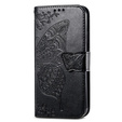 Etui z klapką do Infinix Note 30 5G, Butterfly, czarne