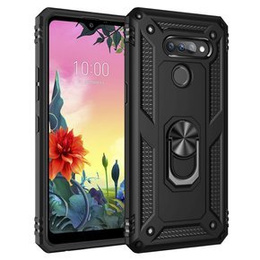 Etui pancerne do LG K50S, Nox Case Ring, czarne